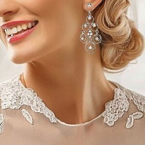 Sara Blaine/eSBe Chandelier Ballerina Earrings NEW